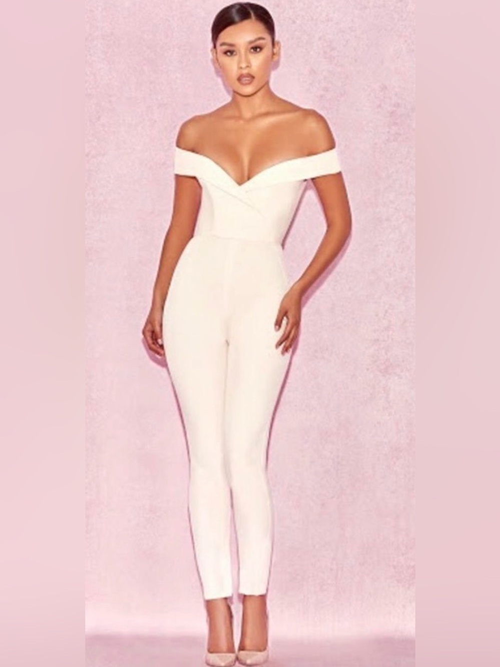 NWT House of CB Bella Off Shoulder Jumpsuit